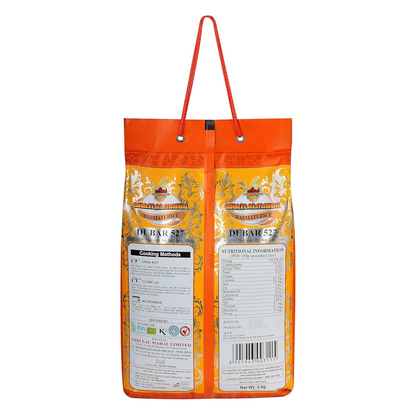 Long-grain Dubar Basmati Rice – premium basmati grains