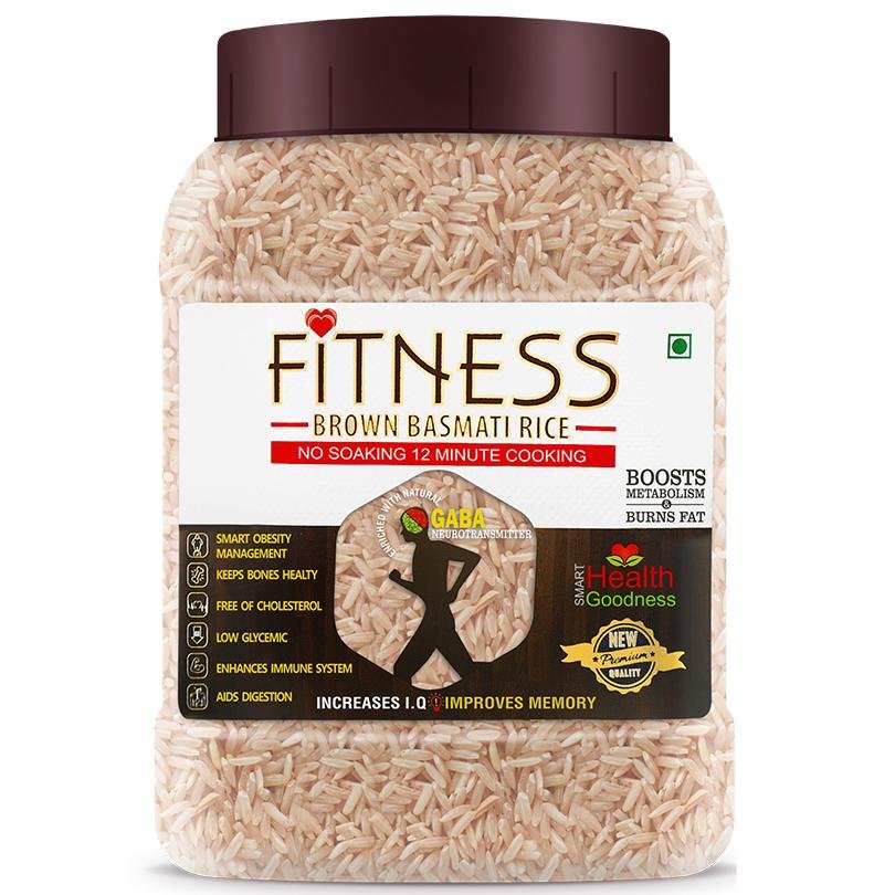 Fitness Brown Basmati Rice (Jar) SHRILALMAHAL GROUP